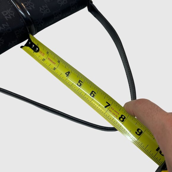 VINTAGE Y2K DKNY LOGO Baguette Bag Black Shoulder Bag Purse - Picture 8 of 8